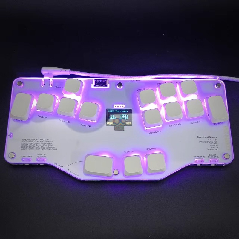 Gaming Keyboard Half - คีย์บอร์ด Mixbox แบบมือเดียว โปรไฟล์ต่ำ ปรับแต่งได้ แบบมีสาย