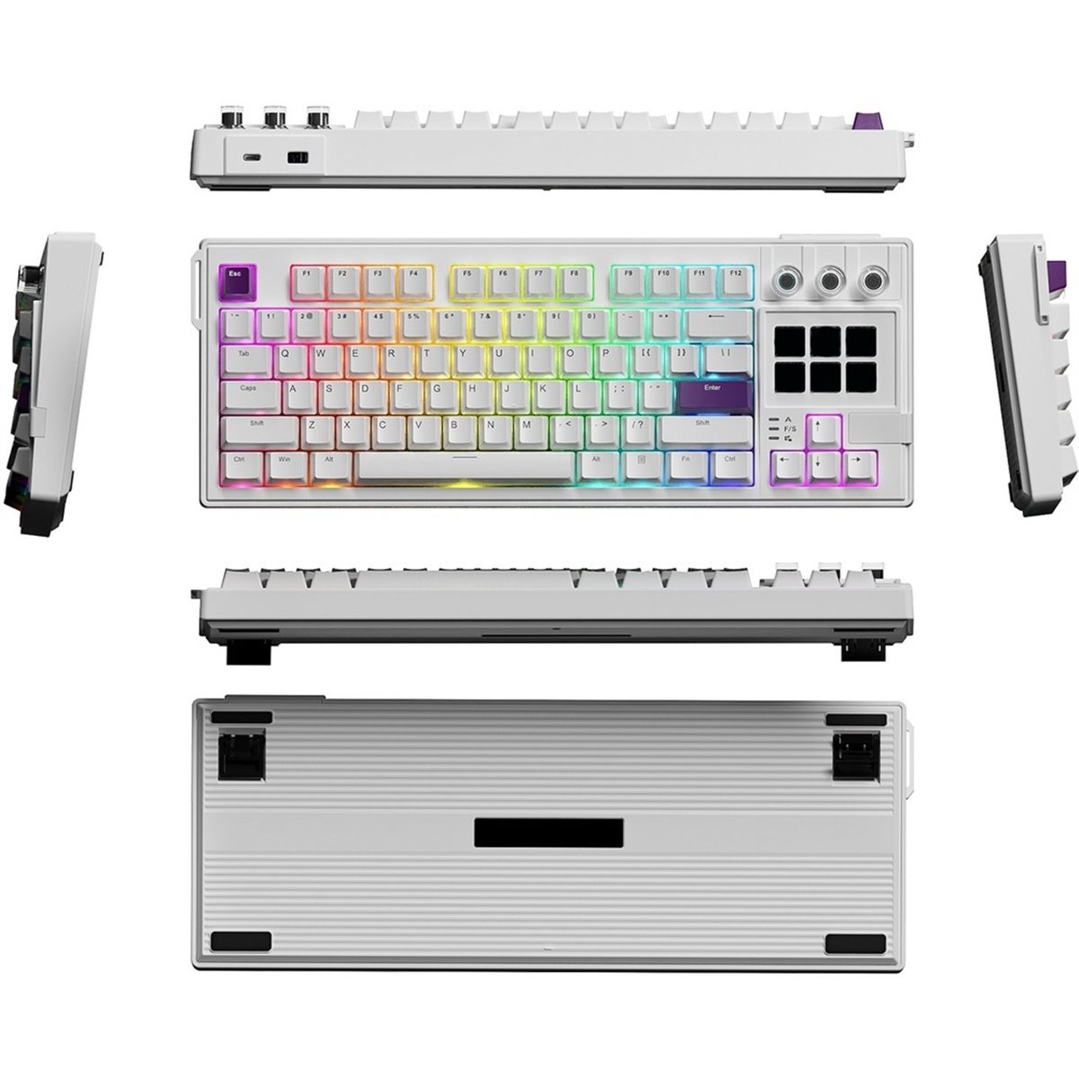 Gaming Keyboard Ergonomics - อัปเดต K1 PRO คีย์บอร์ดเชิงกลแบบมองเห็นได้ มาโคร LCD