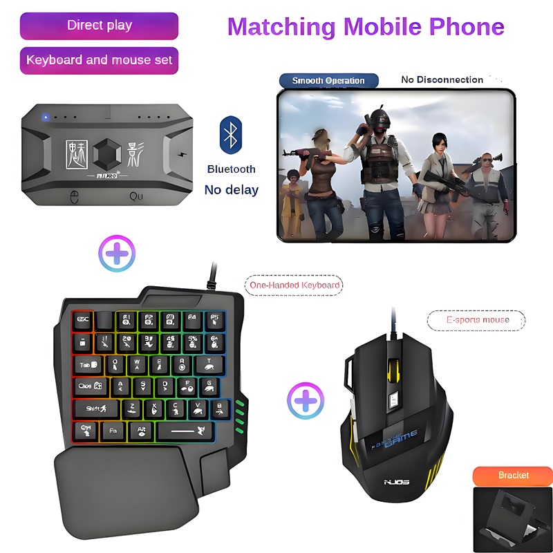 Gaming Keyboard And Mouse Mobile - M1 Pro เกมแพด ตัวแปลงเกมมือถือ คีย์บอร์ด เมาส์