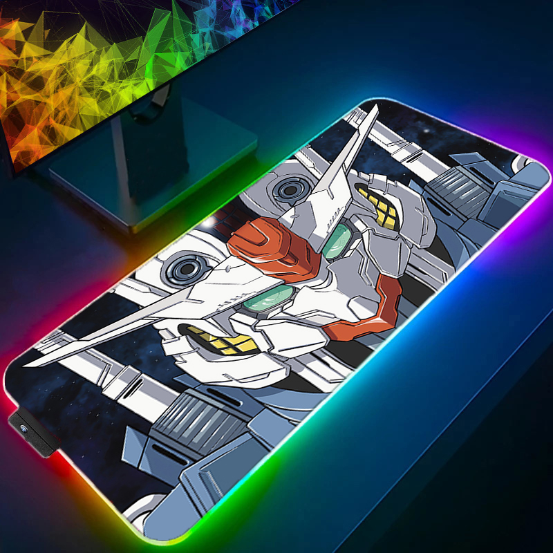 Gaming Keyboard And Mouse Mobile - แผ่นรองเมาส์ RGB สำหรับเล่นเกมมือถือลาย Mobile Suit Gundam