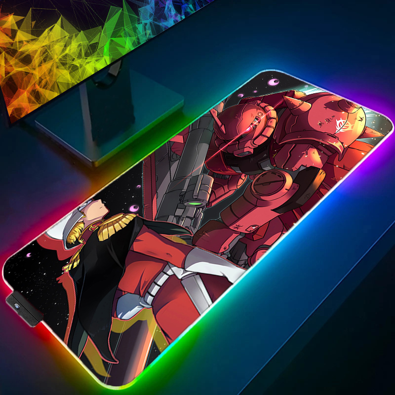 Gaming Keyboard And Mouse Mobile - RGB 900*400 แผ่นรองเมาส์ขนาดใหญ่สำนักงานโมบายสูทกันดั้มใหม่แผ่นรองโต๊ะอุปกรณ์เสริมสำหรับเล่นเกมพีซี XXL แผ่นรองเมาส์แล็ปท็อปแผ่นรองคีย์บอร์ด