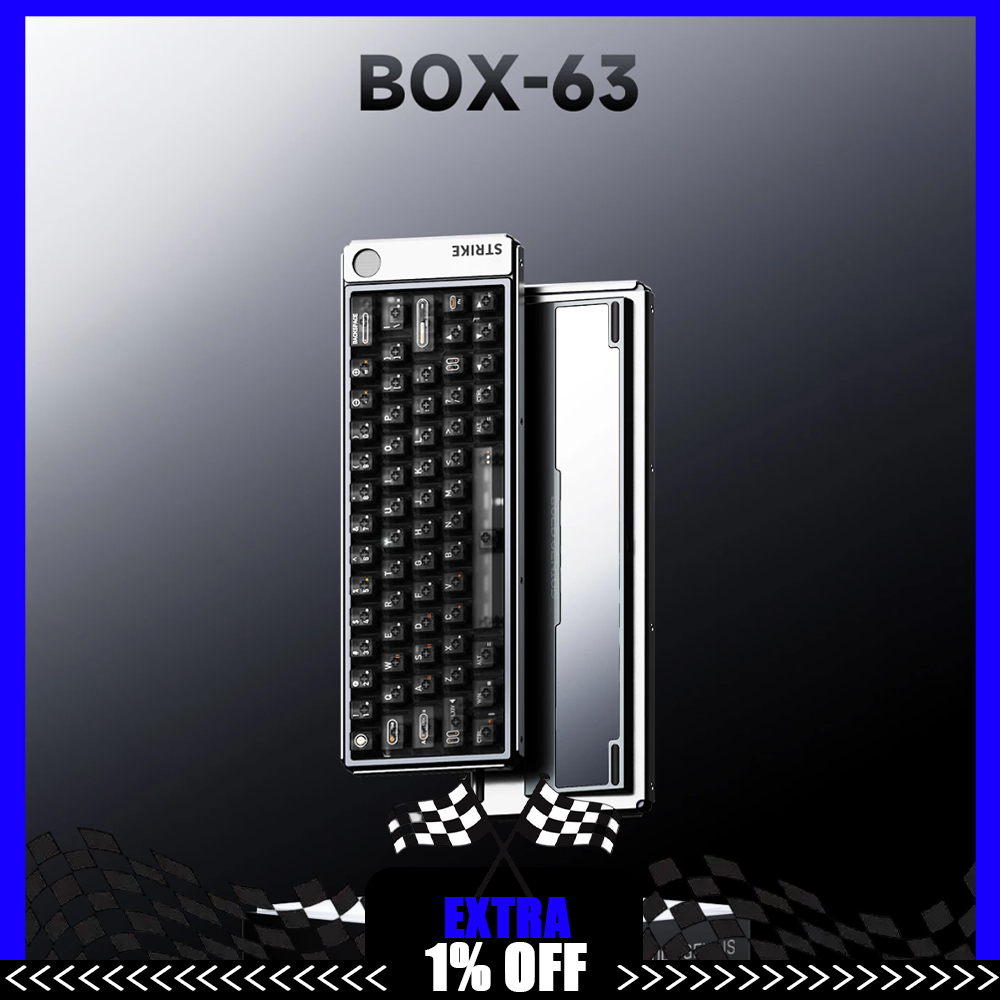 Gaming Keyboard Hall Effect Switches - คีย์บอร์ดกลไก AULA BOX63 พร้อมสวิตช์ Hall‑Effect คีย์บอร์ดเกมมิ่ง