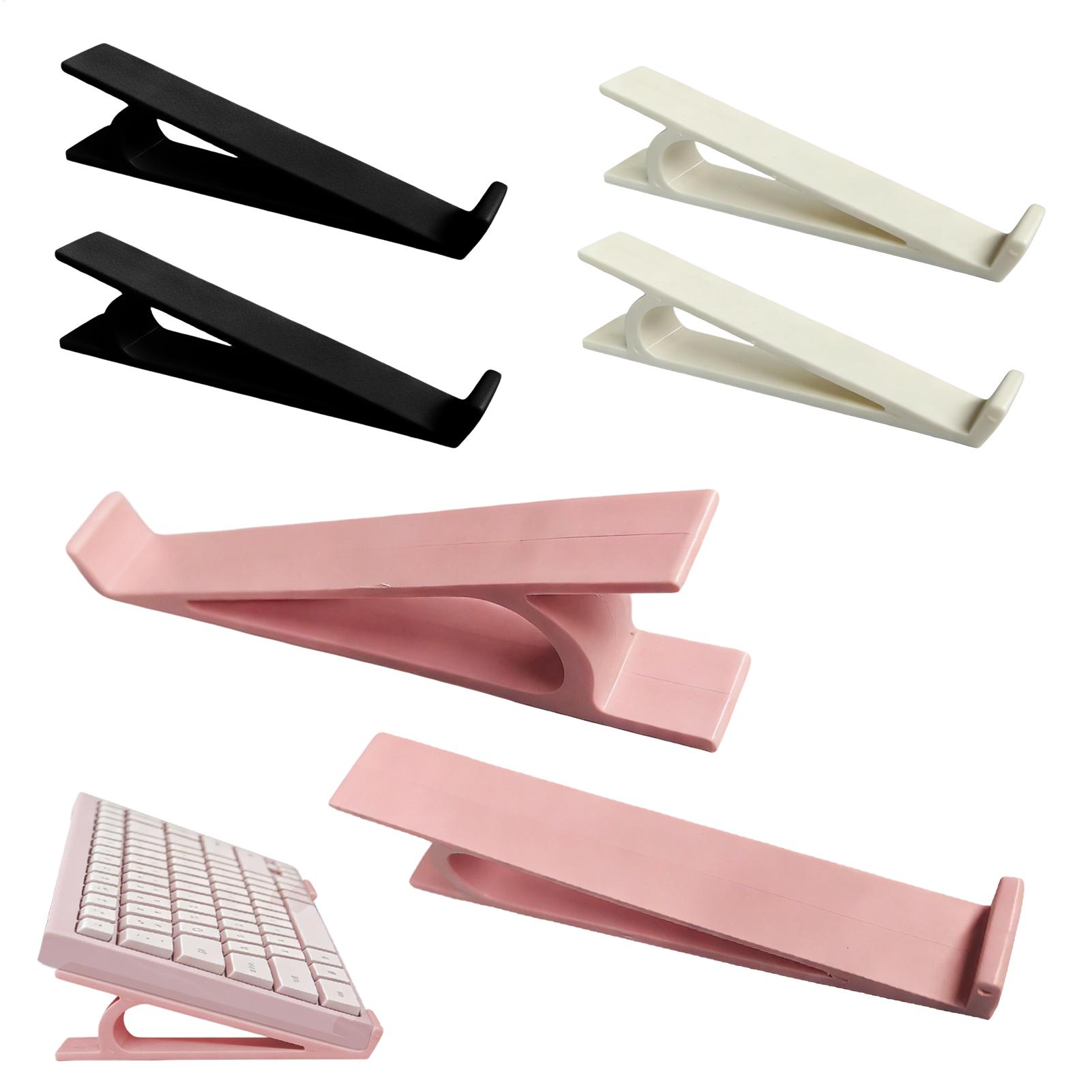 Gaming Keyboard Ergonomics - ขาตั้งคีย์บอร์ดอเนกประสงค์ 2 ชิ้น/คู่ ขาตั้งคอมพิวเตอร์กันลื่นตามหลักสรีรศาสตร์สำหรับโต๊ะพิมพ์งานเล่นเกมโฮมออฟฟิศ