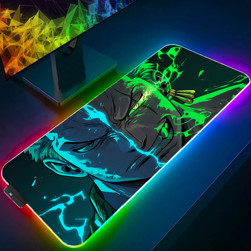 Gaming Keyboard Noise - ONE PIECE Zoro Mouse Pad RGB