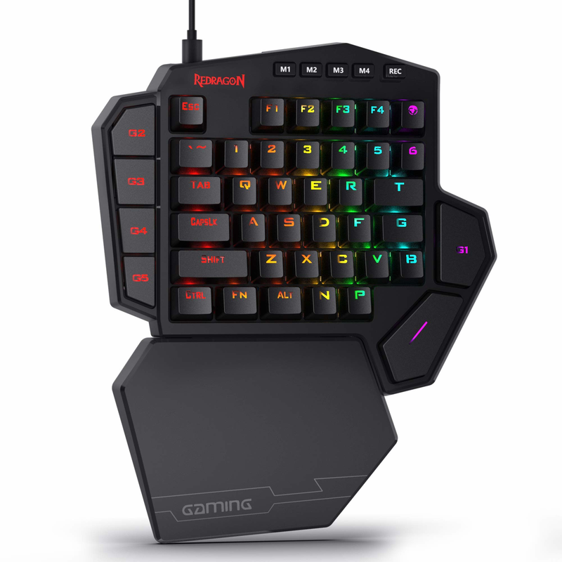 Redragon K585 DITI One-Handed  - Gaming Keyboard Half บทวิจารณ์และราคา