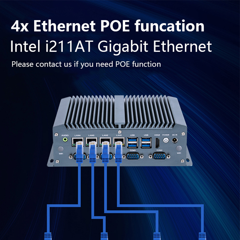 มินิพีซีอุตสาหกรรมไร้พัดลม XCY - Intel Cpu Core I7 บทวิจารณ์และราคา