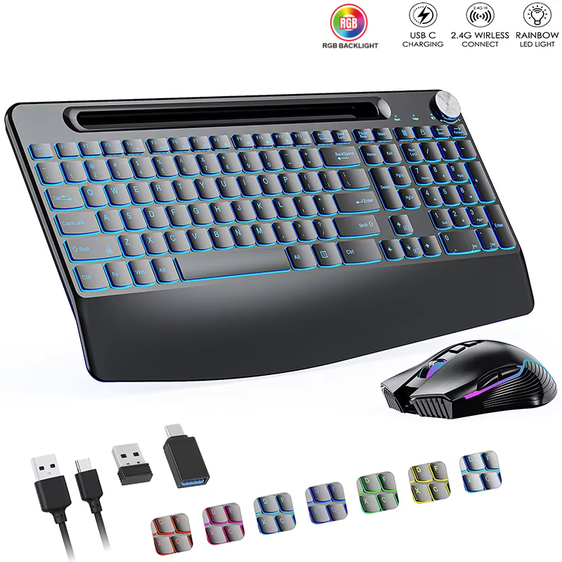 2.4G และ Type-C คีย์บอร์ดไร้สา - Gaming Keyboard Types บทวิจารณ์และราคา