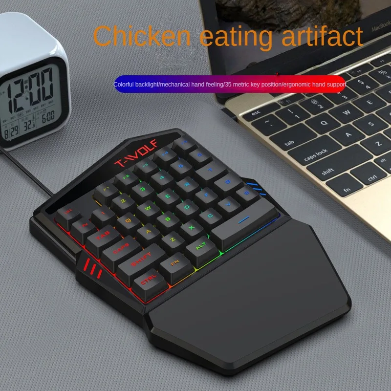 คีย์บอร์ดมือเดียว TF900 T-WOLF - Gaming Keyboard Half บทวิจารณ์และราคา
