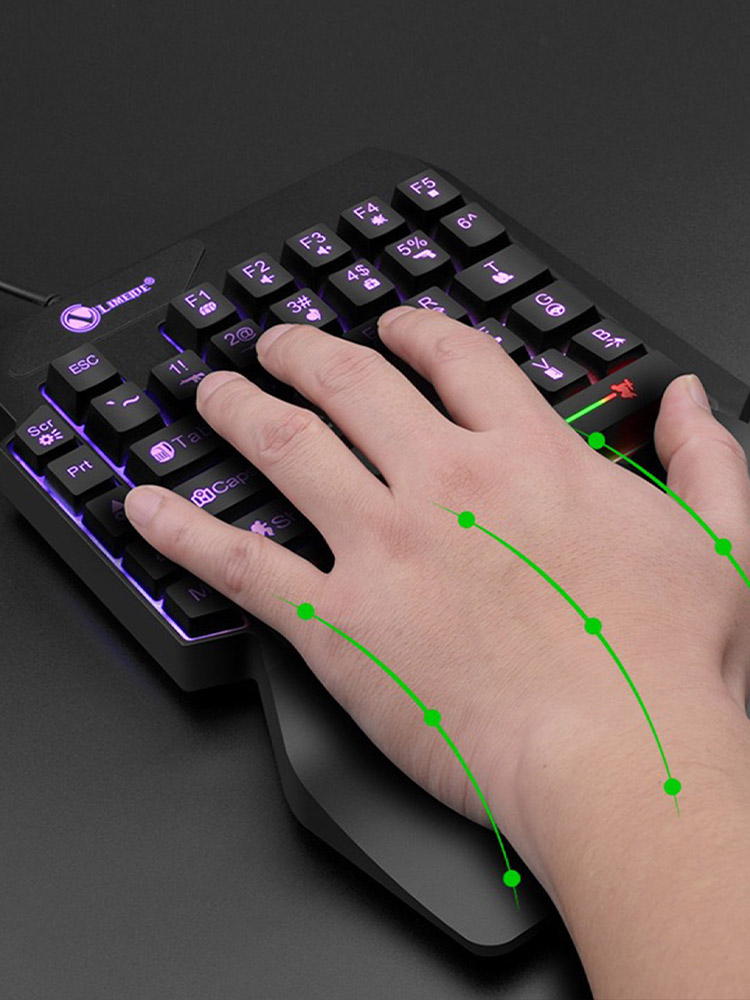 คีย์บอร์ดเกมมิ่งแบบมีสายสำหรับ - Gaming Keyboard Half บทวิจารณ์และราคา