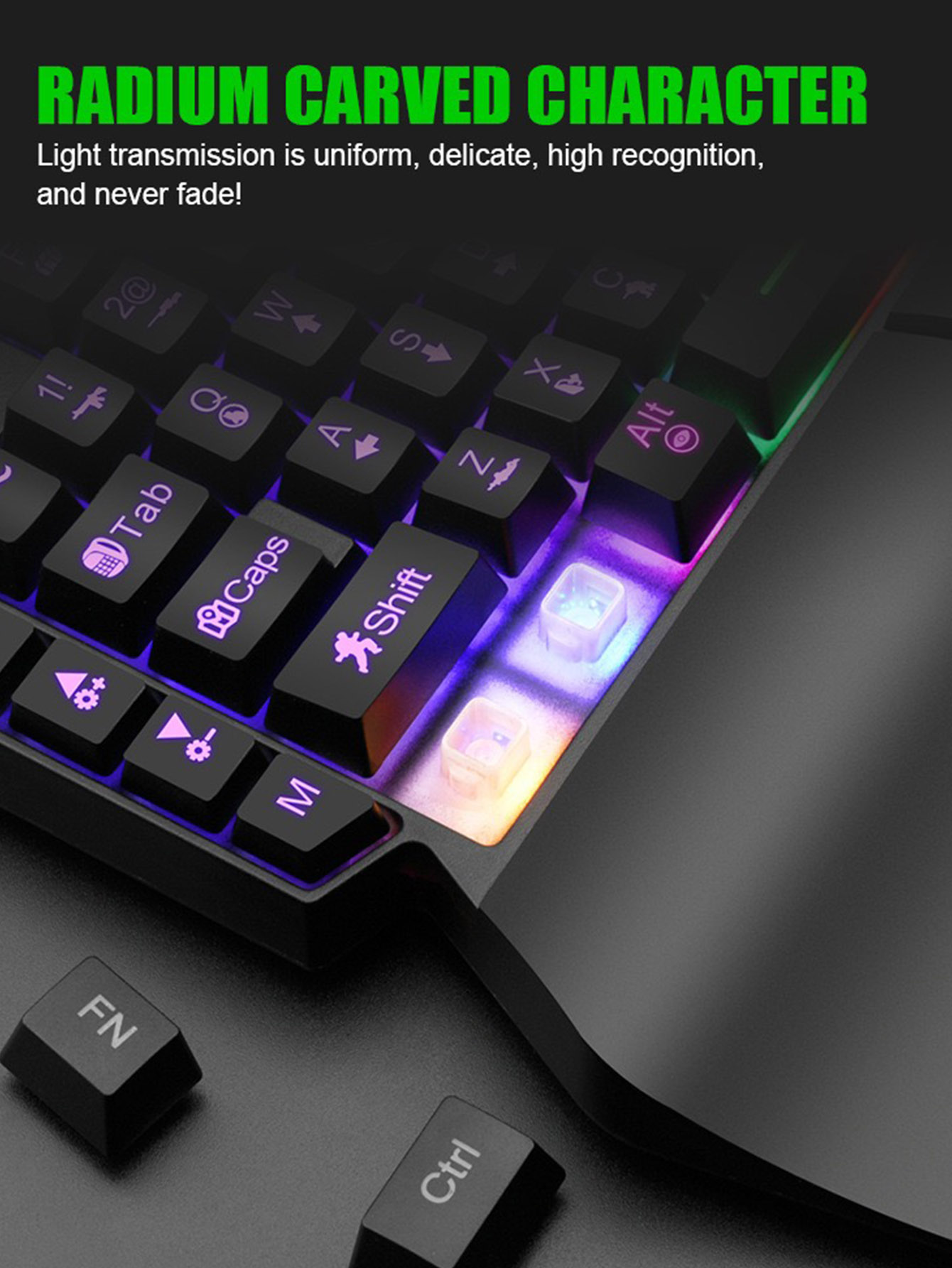 คีย์บอร์ดเกมมิ่งแบบมีสายสำหรับ - Gaming Keyboard Half บทวิจารณ์และราคา