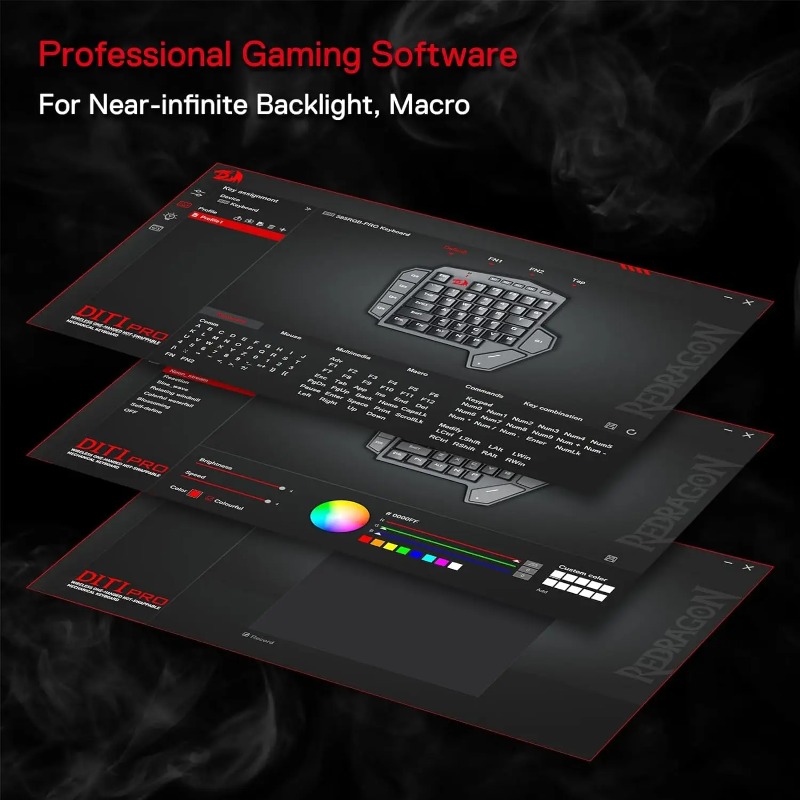 ใหม่เรดราคอง คิว 585 โปรคีย์บอ - Gaming Keyboard Half บทวิจารณ์และราคา