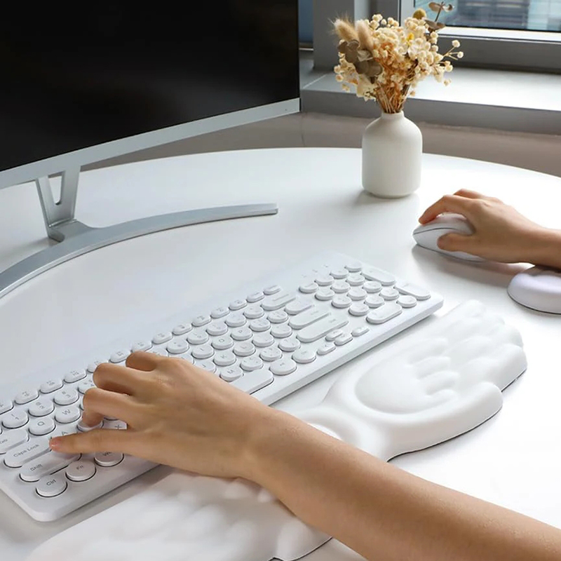 ที่วางข้อมือคีย์บอร์ดเมาส์ ที่ - Gaming Keyboard Ergonomics บทวิจารณ์และราคา