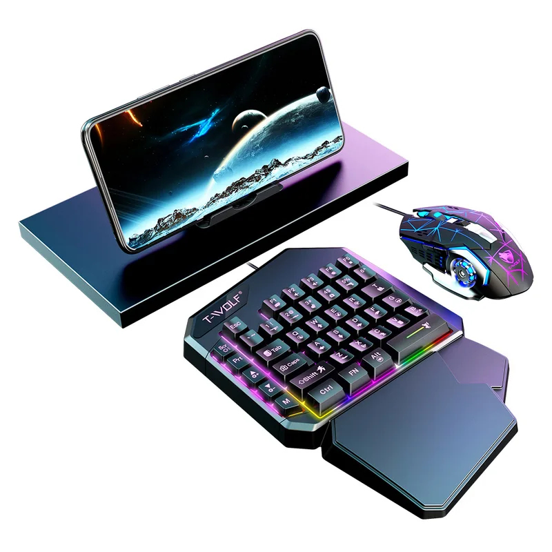 5 ใน 1 ชุด 35 คีย์ คีย์บอร์ดเก - Gaming Keyboard 1 Hand บทวิจารณ์และราคา