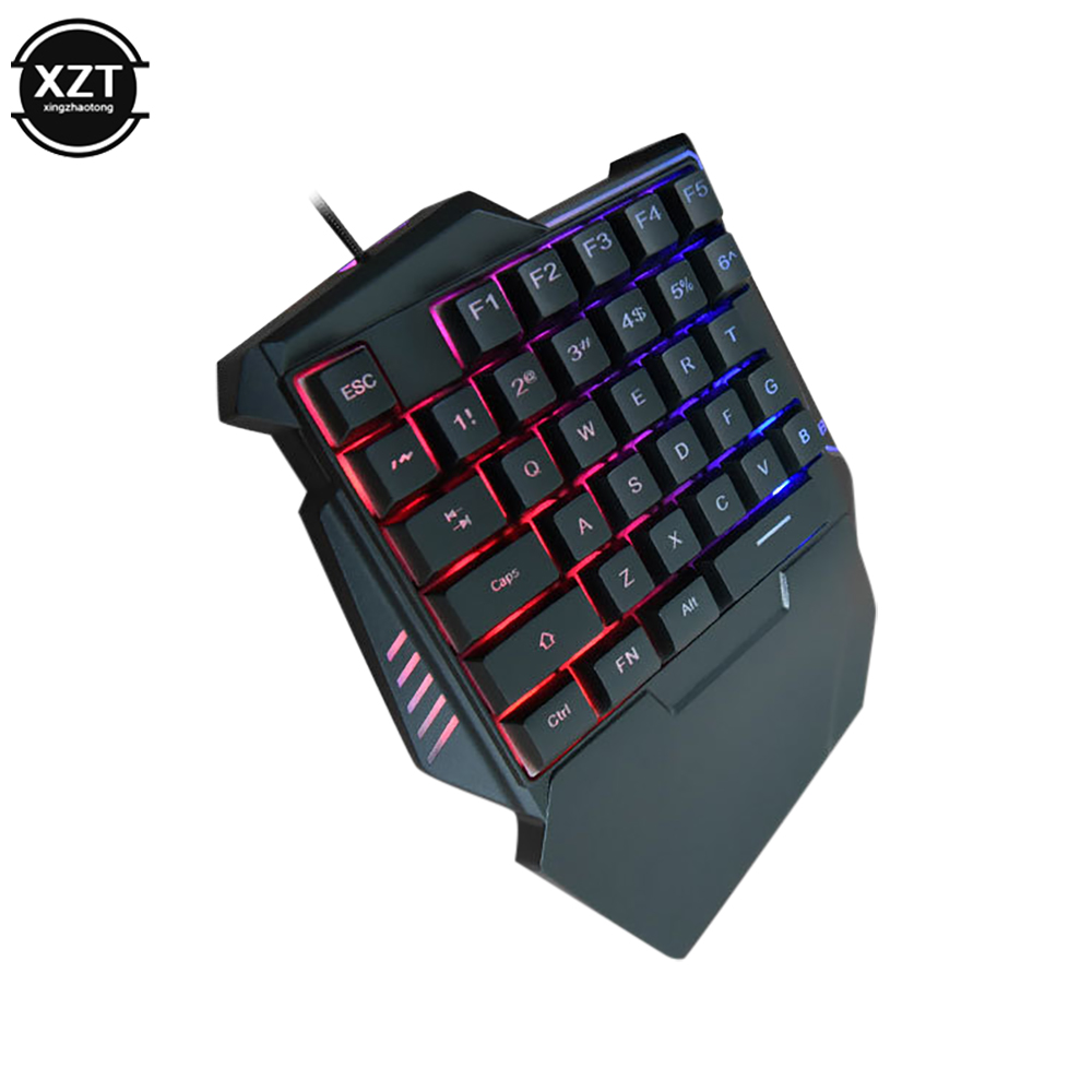 คีย์บอร์ดแบบใช้มือเดียวแบบ USB - Gaming Keyboard Half บทวิจารณ์และราคา