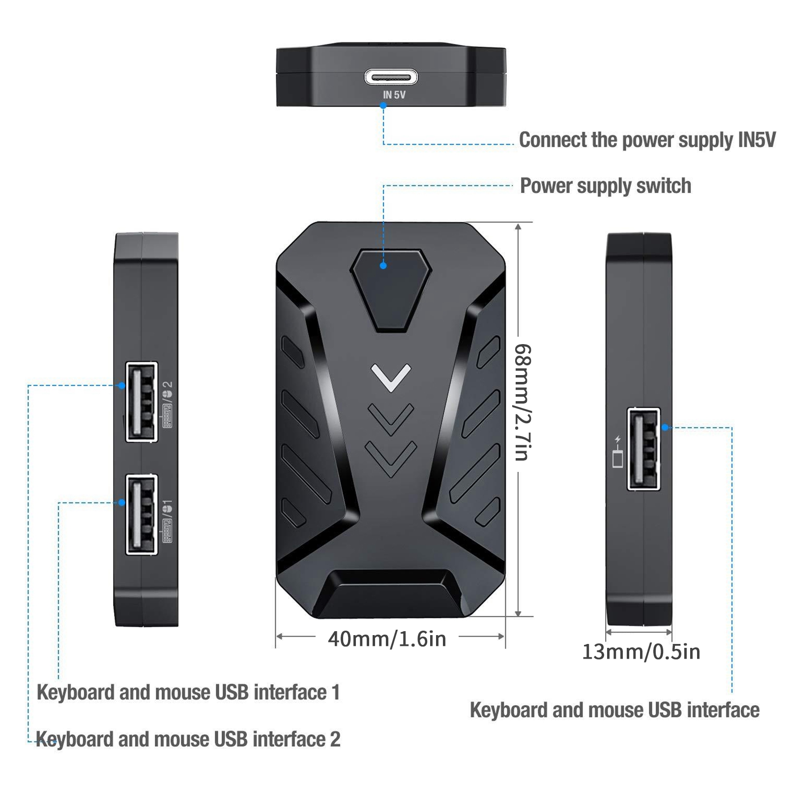 อะแดปเตอร์แปลงเมาส์คีย์บอร์ดสำ - Gaming Keyboard And Mouse Mobile บทวิจารณ์และราคา