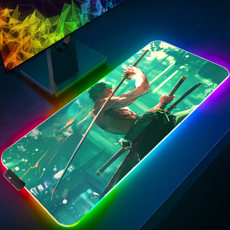 ONE PIECE Zoro Mouse Pad RGB อ - Gaming Keyboard Noise บทวิจารณ์และราคา