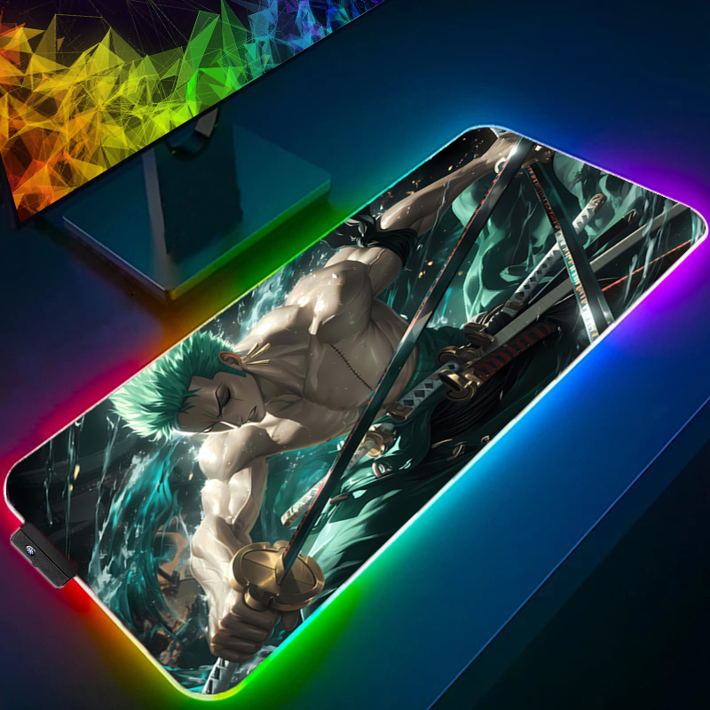 ONE PIECE Zoro Mouse Pad RGB อ - Gaming Keyboard Noise บทวิจารณ์และราคา
