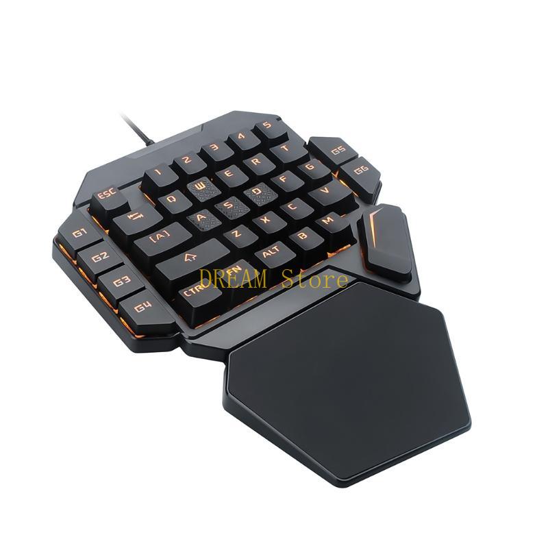 มือเดียว RGB Luminous Backlit  - Gaming Keyboard 1 Hand บทวิจารณ์และราคา