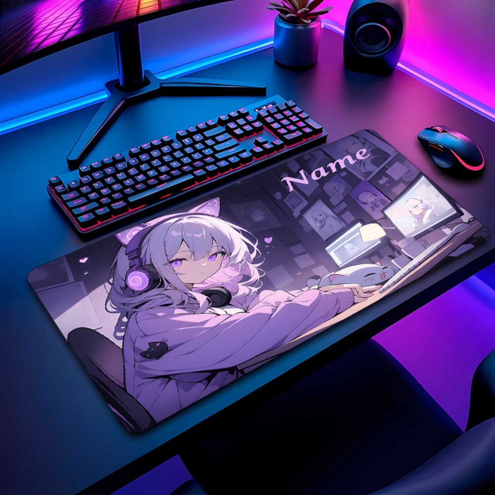 แผ่นรองเมาส์ลายอนิเมะสาวน้อย ป - Gaming Keyboard Name บทวิจารณ์และราคา