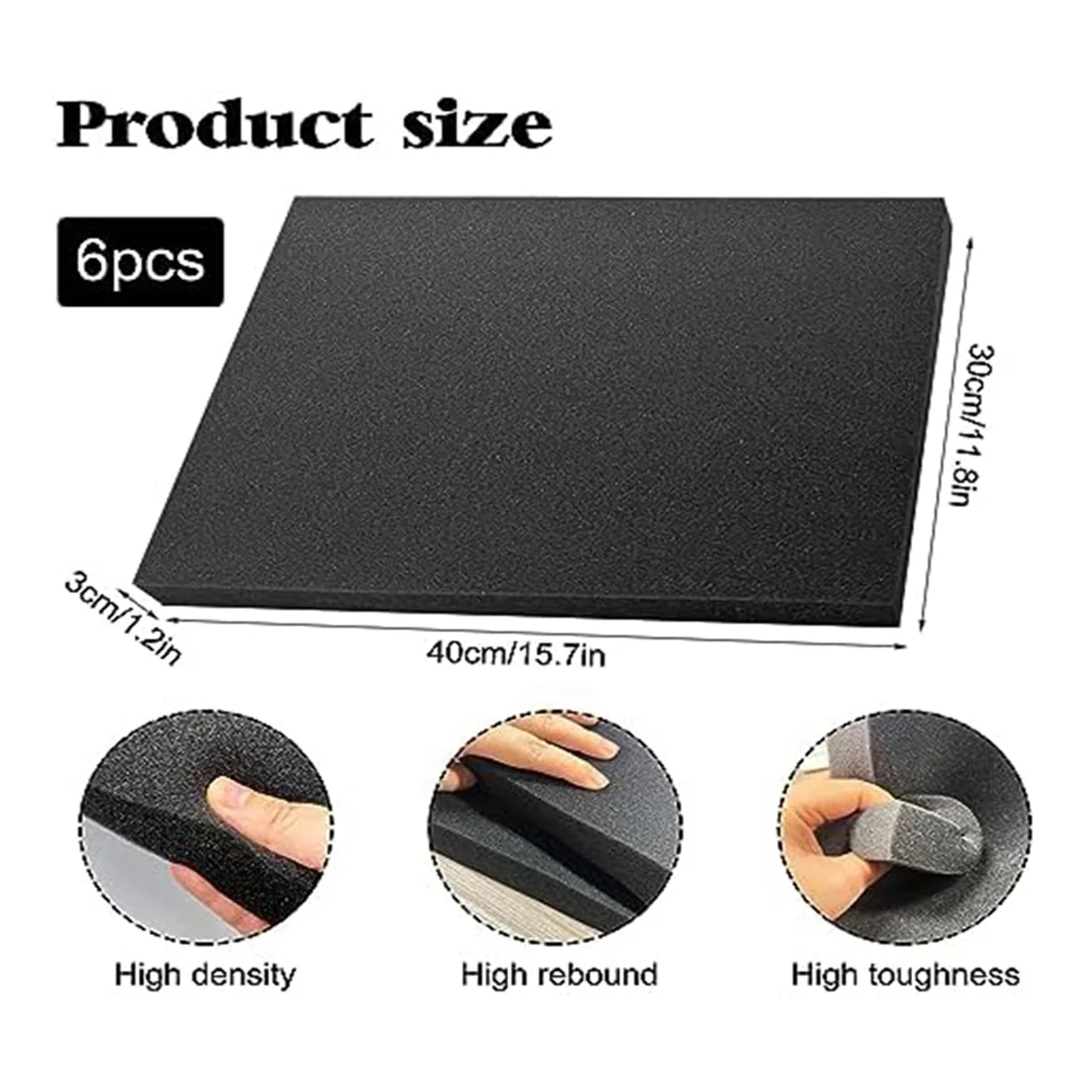 แผ่นโฟมโพลียูรีเทน 6 ชิ้น แผ่น - Polyurethane Foam Sheet บทวิจารณ์และราคา
