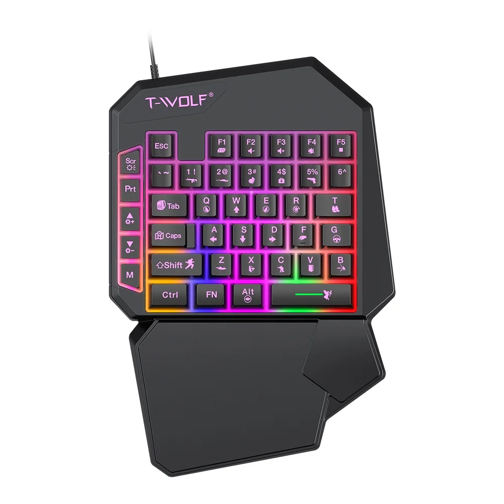 ชุด Mobilador Gamer ชุดคีย์บอร - Gaming Keyboard 1 Hand บทวิจารณ์และราคา