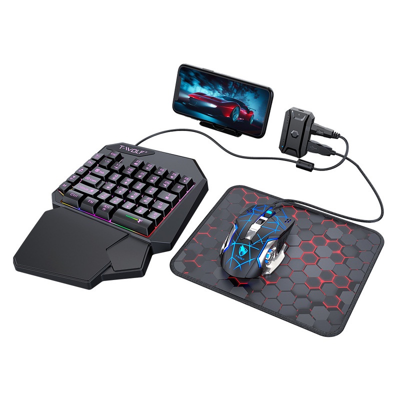 ชุดคีย์บอร์ดและเมาส์เกมมิ่ง T- - Gaming Keyboard Half บทวิจารณ์และราคา
