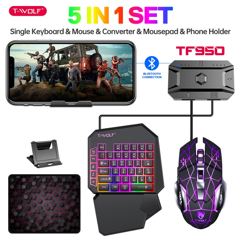 ชุดคีย์บอร์ดและเมาส์เกมมิ่ง T- - Gaming Keyboard Half บทวิจารณ์และราคา