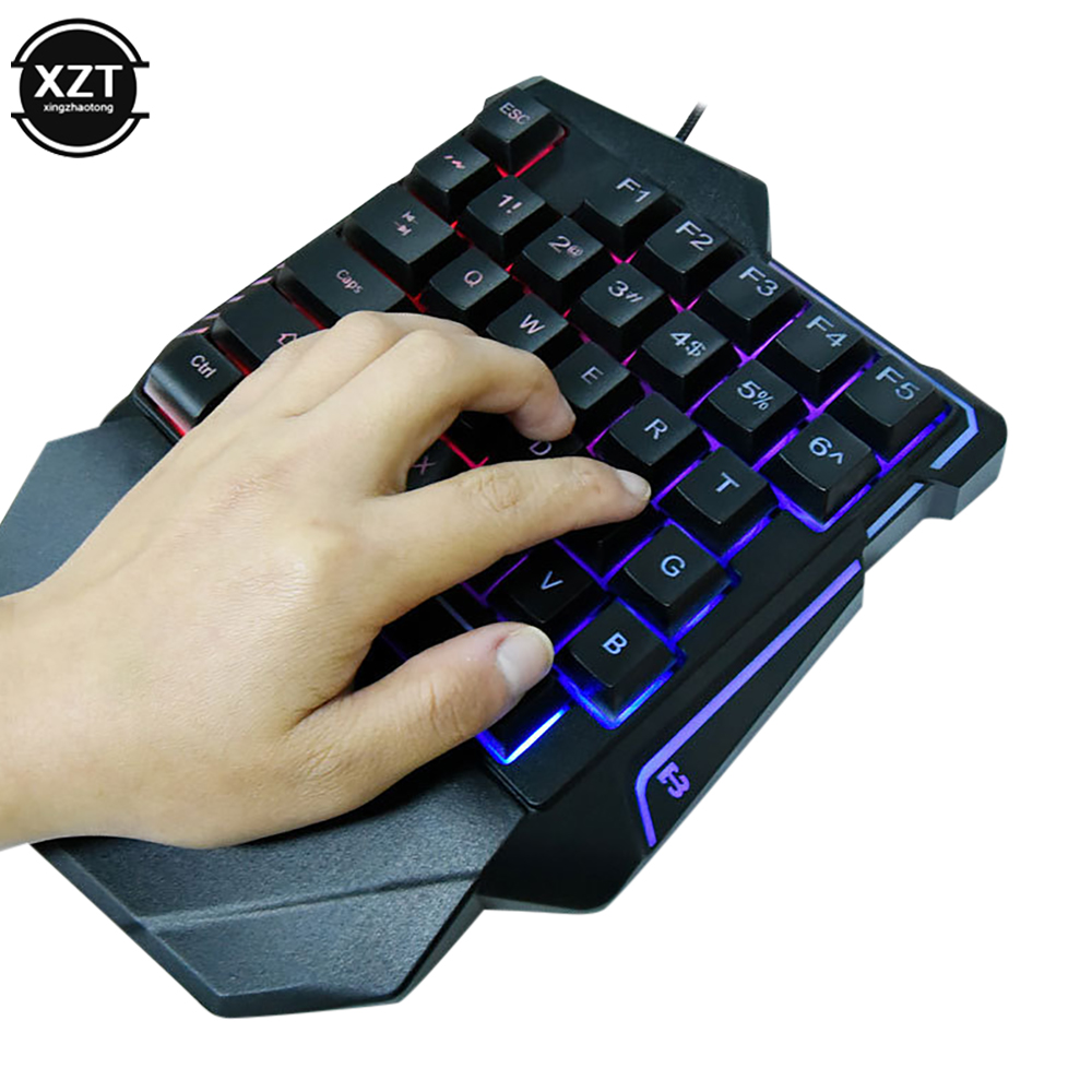 G7คีย์บอร์ดมือเดียว Mini Usb U - Gaming Keyboard Half บทวิจารณ์และราคา