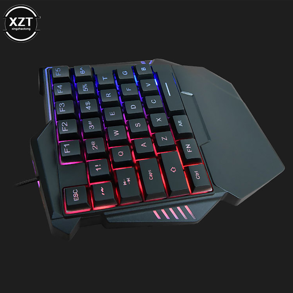 G7คีย์บอร์ดมือเดียว Mini Usb U - Gaming Keyboard Half บทวิจารณ์และราคา