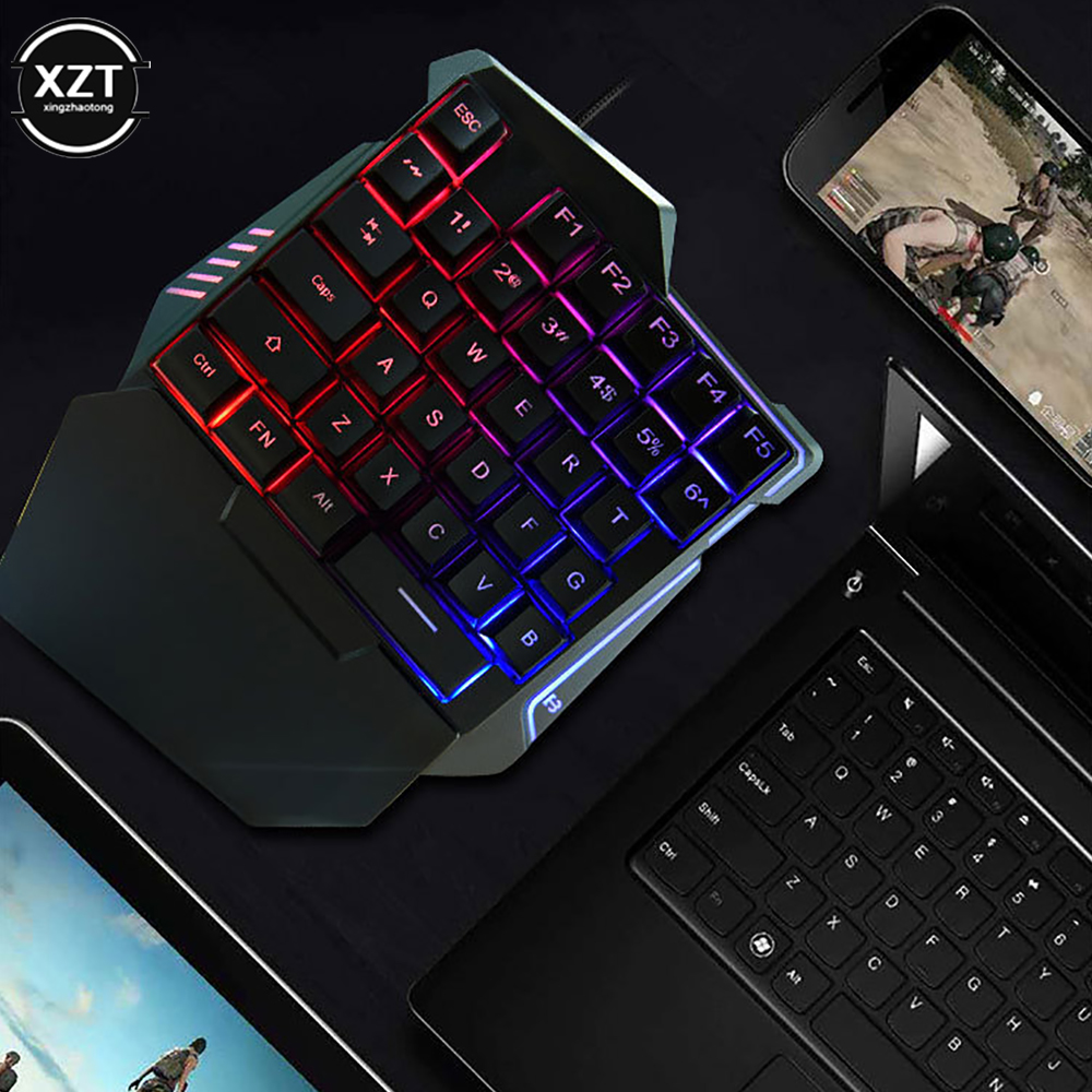 G7คีย์บอร์ดมือเดียว Mini Usb U - Gaming Keyboard Half บทวิจารณ์และราคา