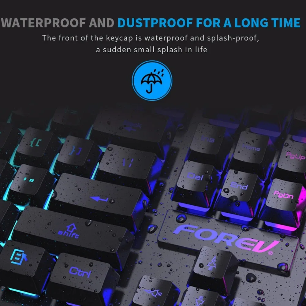 104 คีย์แบ็คไลท์คีย์บอร์ดแบบมี - Gaming Keyboard Mouse And Headset Combo บทวิจารณ์และราคา