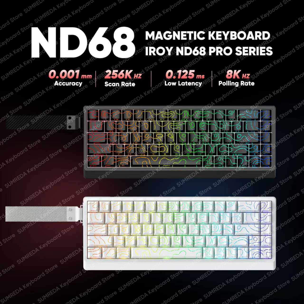 คีย์บอร์ดเกมมิ่งแบบมีสาย IROK  - Gaming Keyboard Hall Effect Switches บทวิจารณ์และราคา